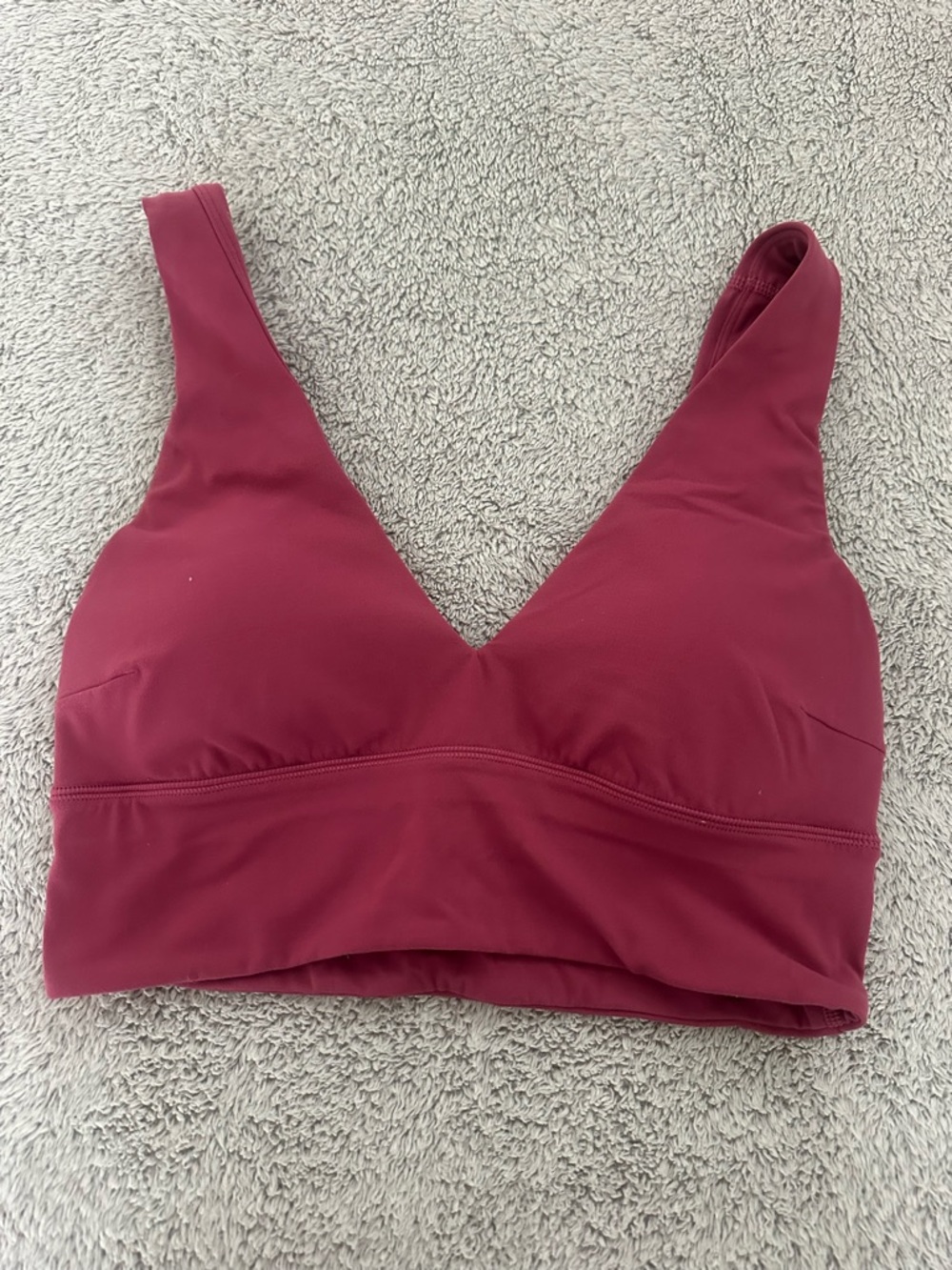 Lululemon V-Neck Bralette in Deep Wine A-C cup